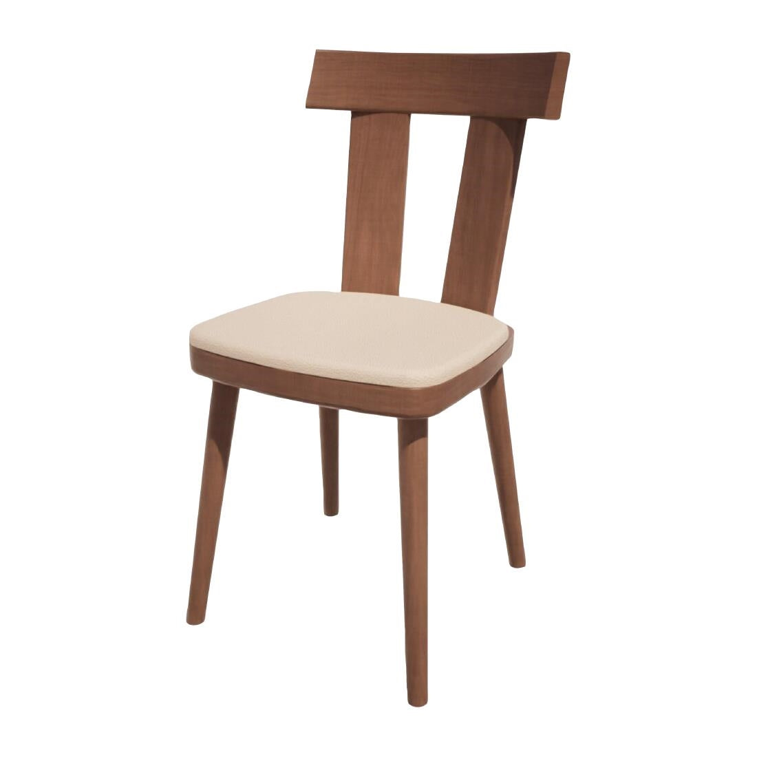 HS477 Bolero Bespoke Bamba Side Chair Cream/Walnut