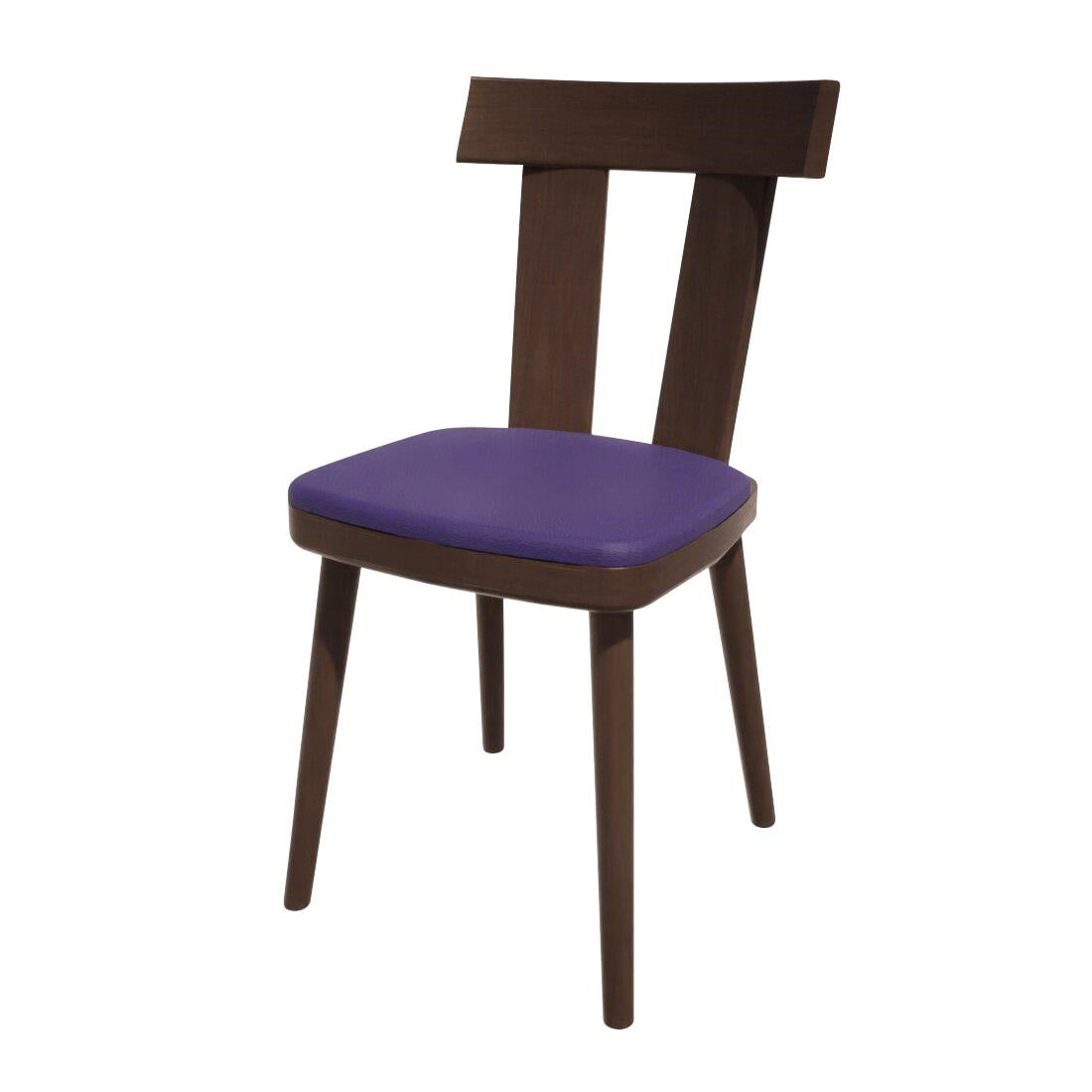 HS493 Bolero Bespoke Bamba Side Chair Blue/Wenge