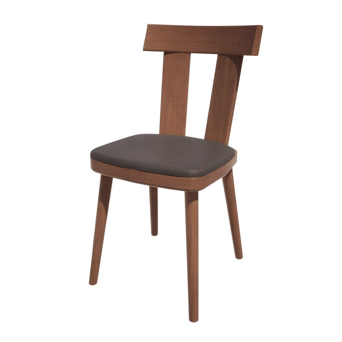 HS497 Bolero Bespoke Bamba Side Chair Anthracite/Walnut
