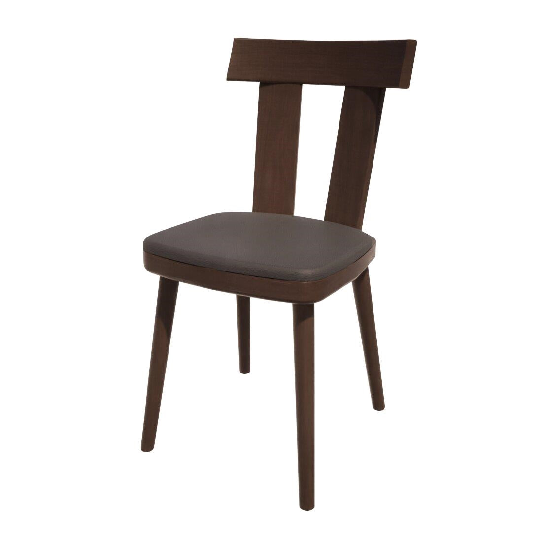 HS498 Bolero Bespoke Bamba Side Chair Anthracite/Wenge
