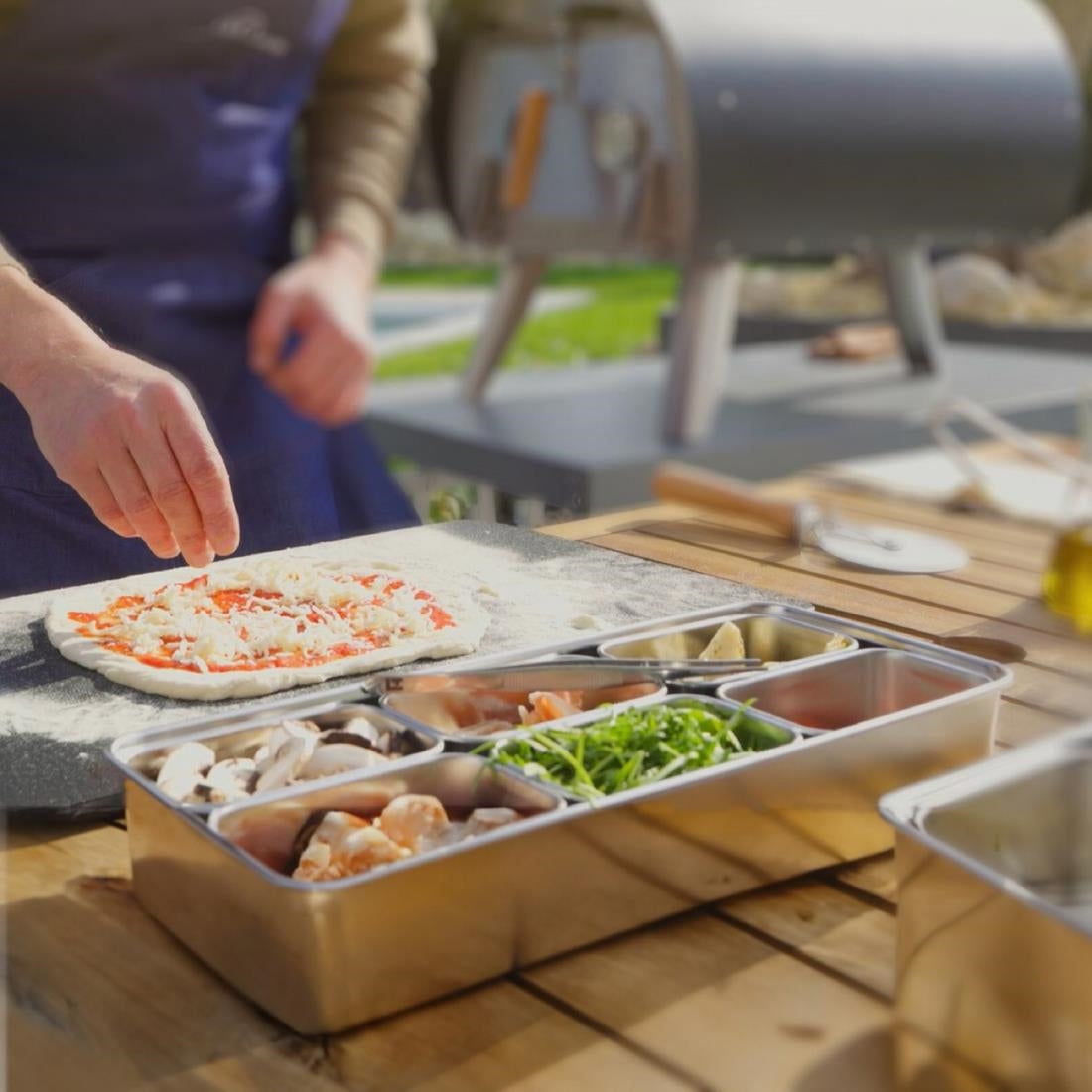 HS512 Louis Tellier Japanese Container with Six Compartments 328x148x63mm