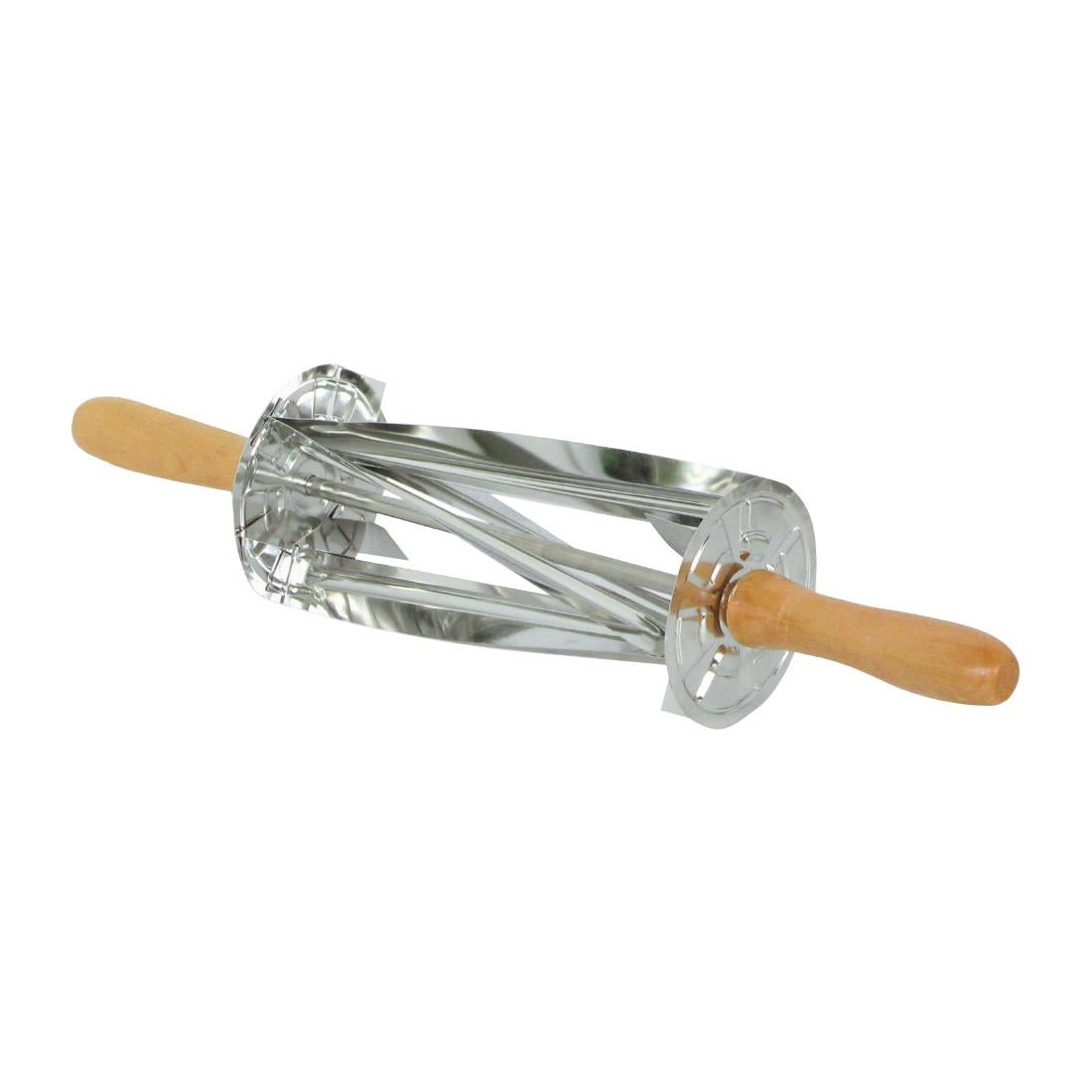HS517 Gobel Stainless Steel Croissant Roller Cutter with Wooden Handle 510x95x95mm