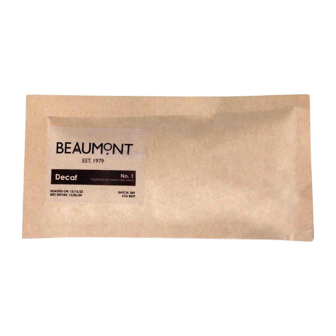 HS539 Beaumont No.4 Decaf Coffee Omni Grind 57g (Pack of 50)