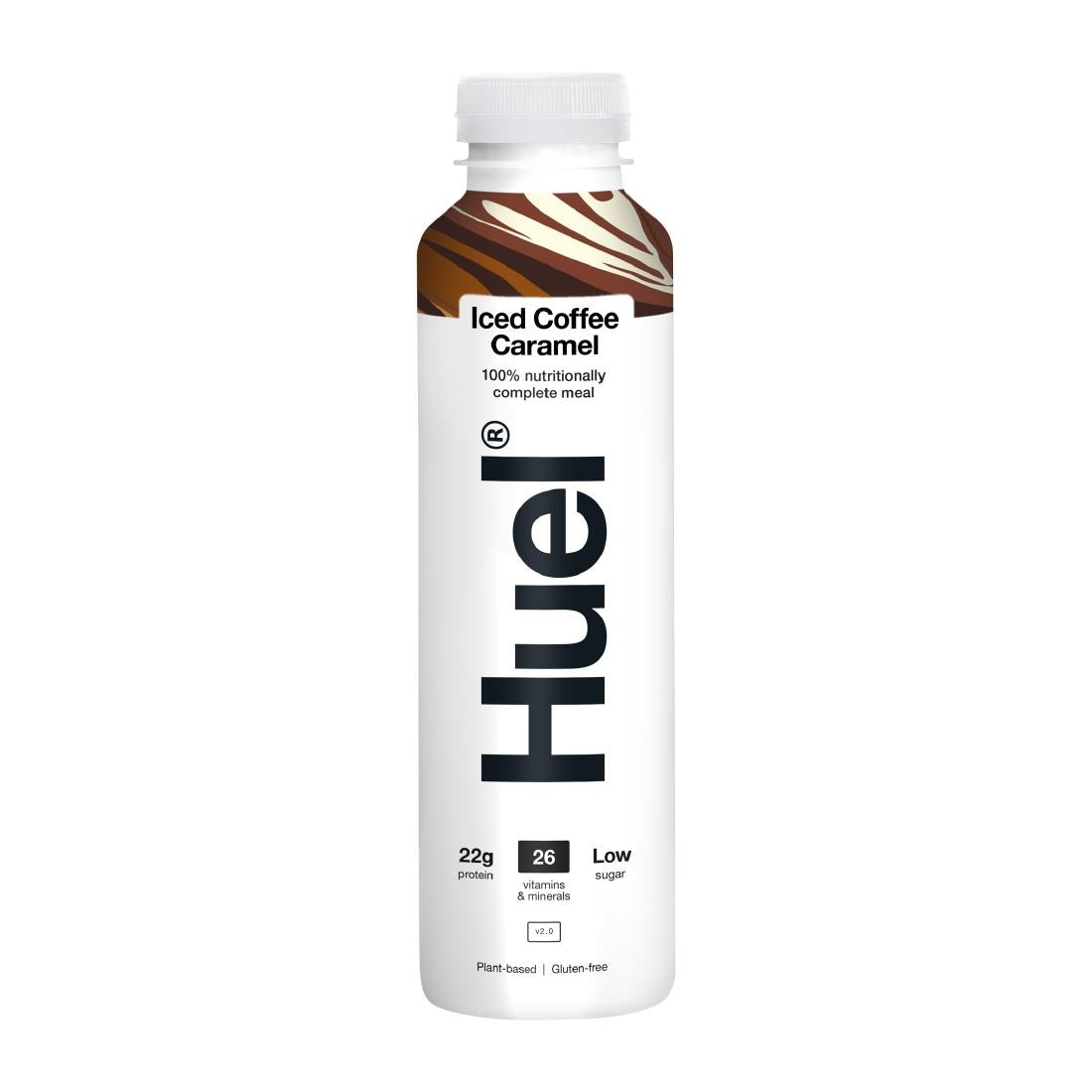 HS547 HUEL 100% Nutritionally Complete Meal Drink - Iced Coffee Caramel 500ml (Pack of 8)