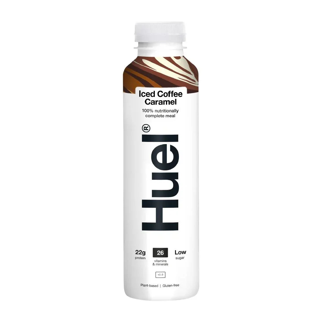 HS547 HUEL 100% Nutritionally Complete Meal Drink - Iced Coffee Caramel 500ml (Pack of 8)