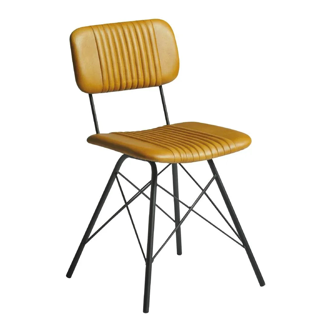 HS606 Duke Side Chair Vintage Gold (Pack of 2) - JD Catering Equipment Solutions Ltd