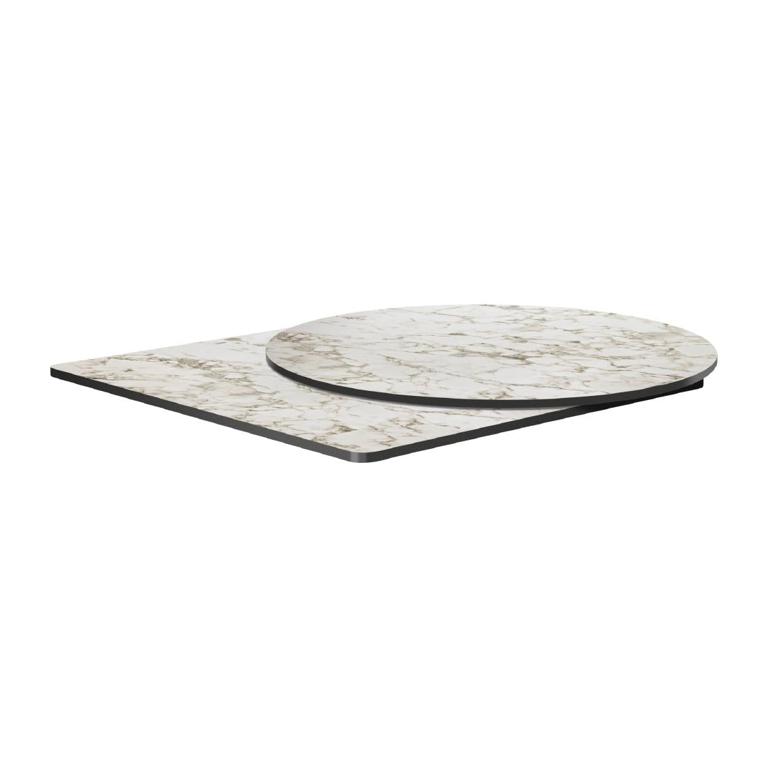 HS650 Extrema Square Carrara Marble Table Top 690x690mm
