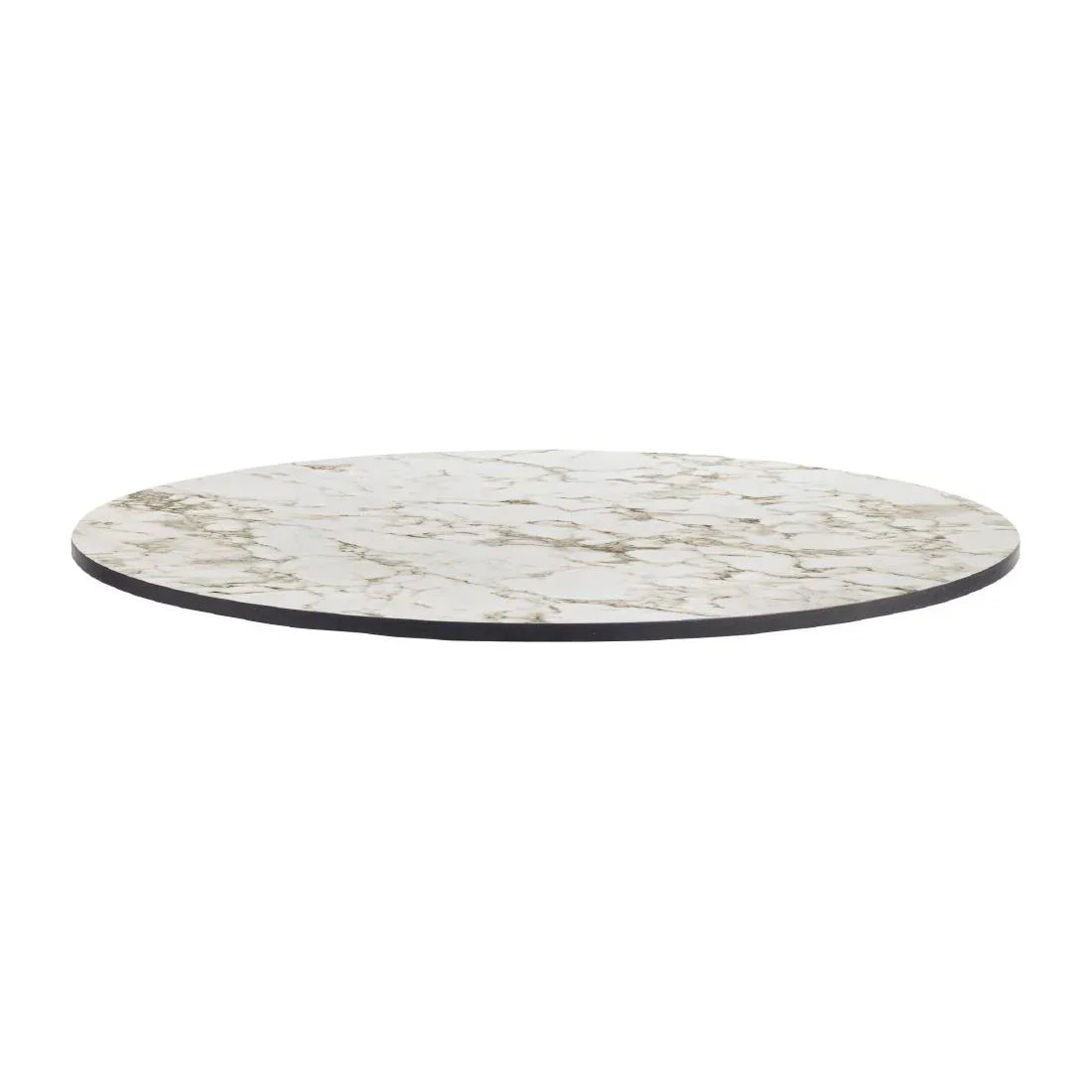 HS653 Extrema Round Carrara Marble Table Top 690mm - JD Catering Equipment Solutions Ltd