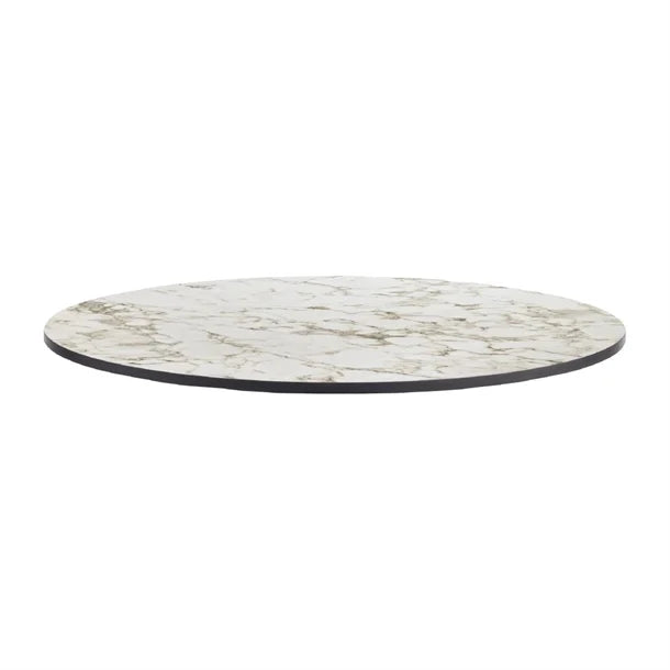 HS656 Extrema Round Carrara Marble Table Top 600mm