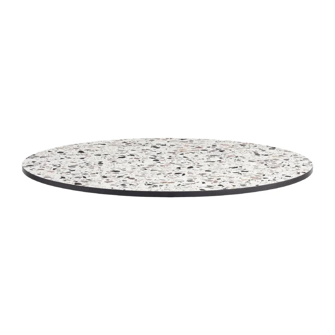 HS683 Extrema Round Mixed Terrazzo Table Top 690mm - JD Catering Equipment Solutions Ltd