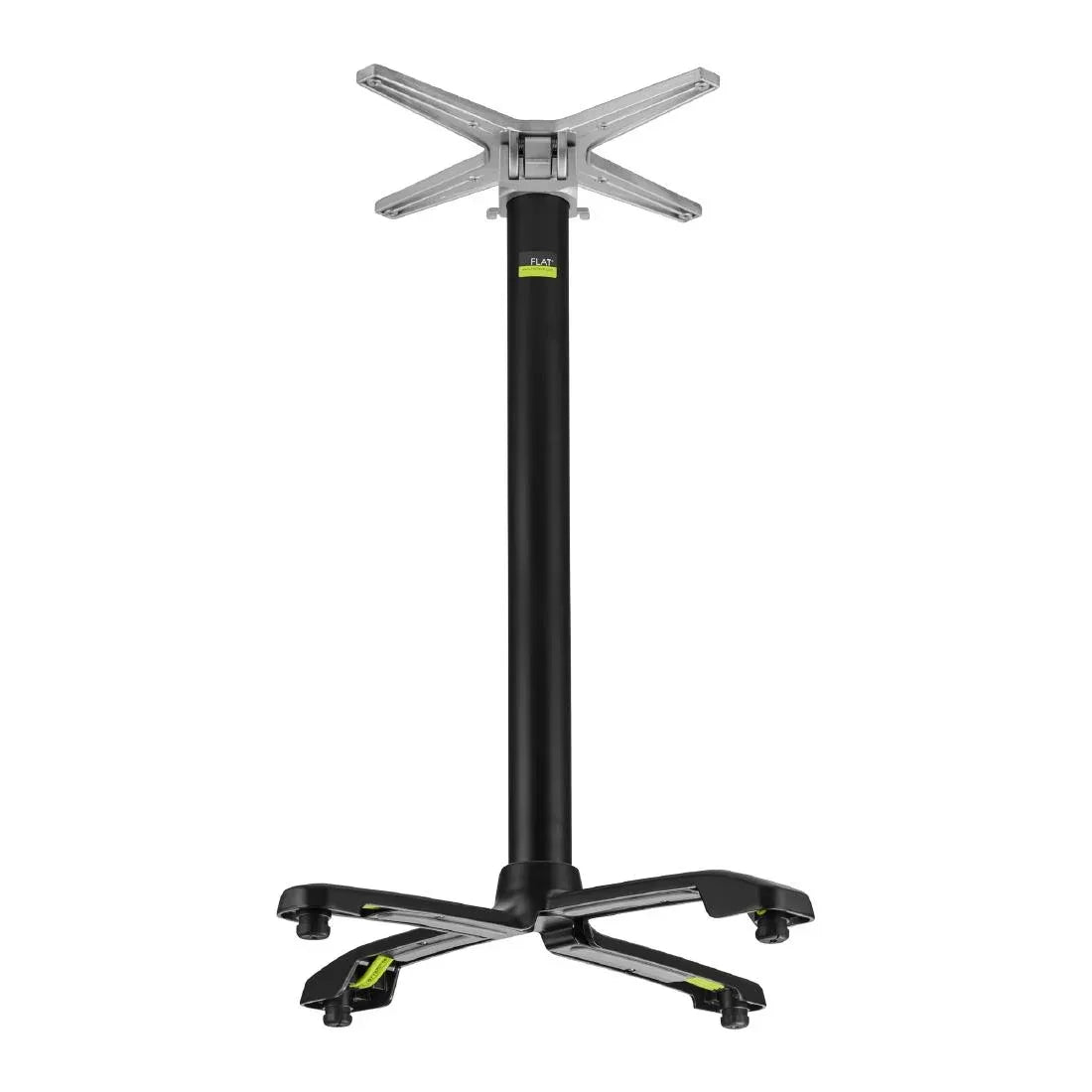 HS722 FLAT Auto Adjust SX26 Bar Height Table Base Black FlipTop - JD Catering Equipment Solutions Ltd