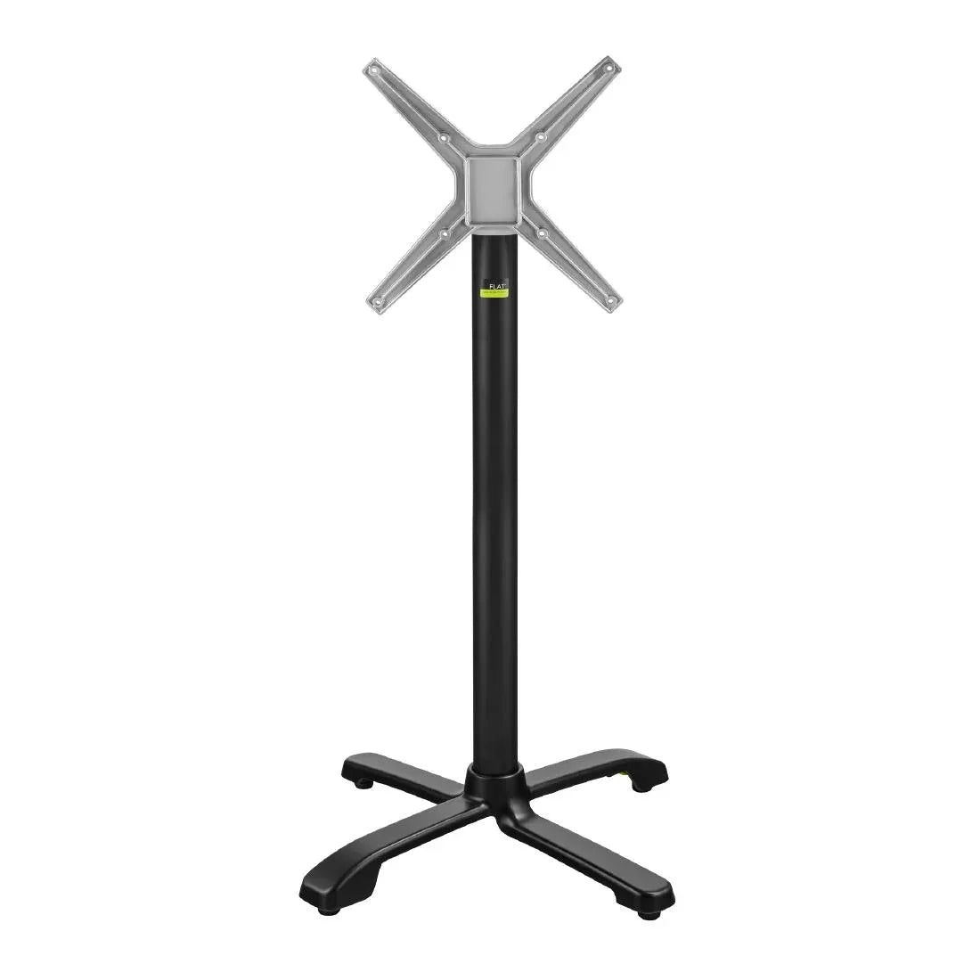 HS722 FLAT Auto Adjust SX26 Bar Height Table Base Black FlipTop - JD Catering Equipment Solutions Ltd