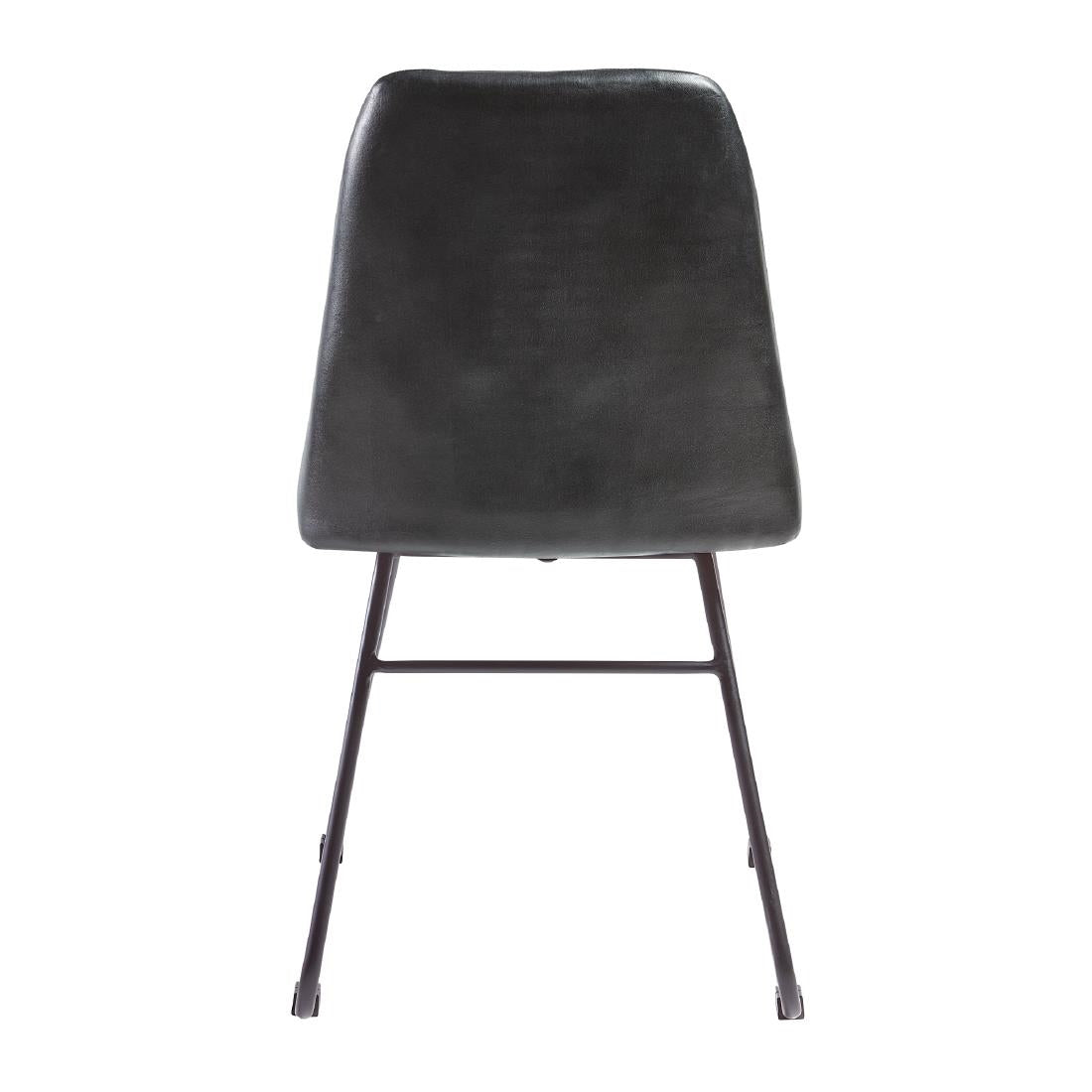 HS733 Harland Side Chair Leather Vintage Black (Pack of 2)