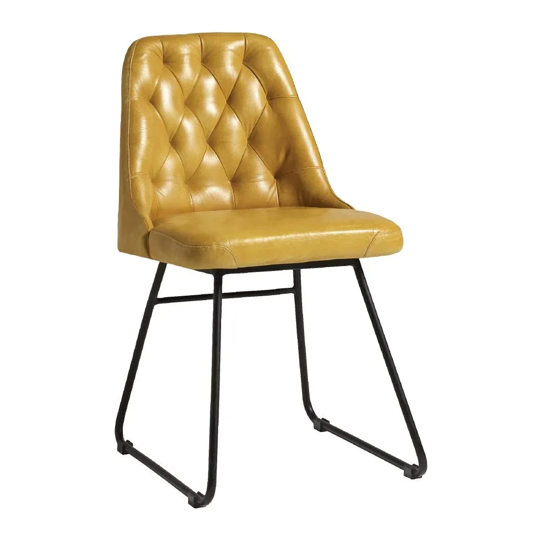 HS735 Harland Side Chair Leather Vintage Gold (Pack of 2)