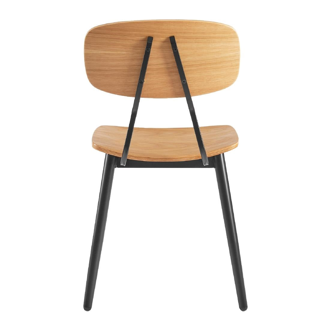 HS738 Juna Side Chair Ply Oak & Black Steel (Pack of 2)