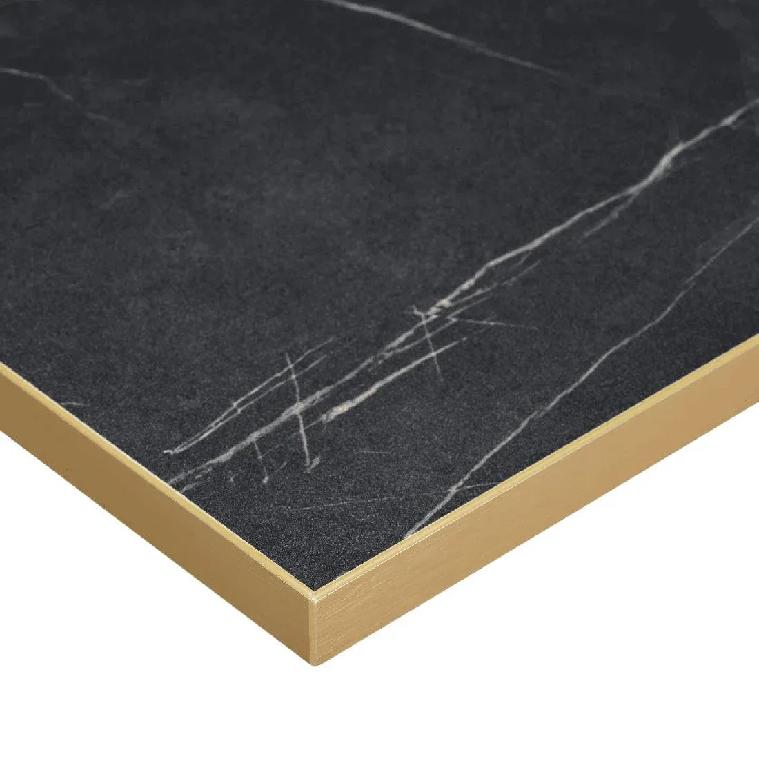 HS758 Omega Square Laminate Table Top Black Marble 800x800mm - JD Catering Equipment Solutions Ltd