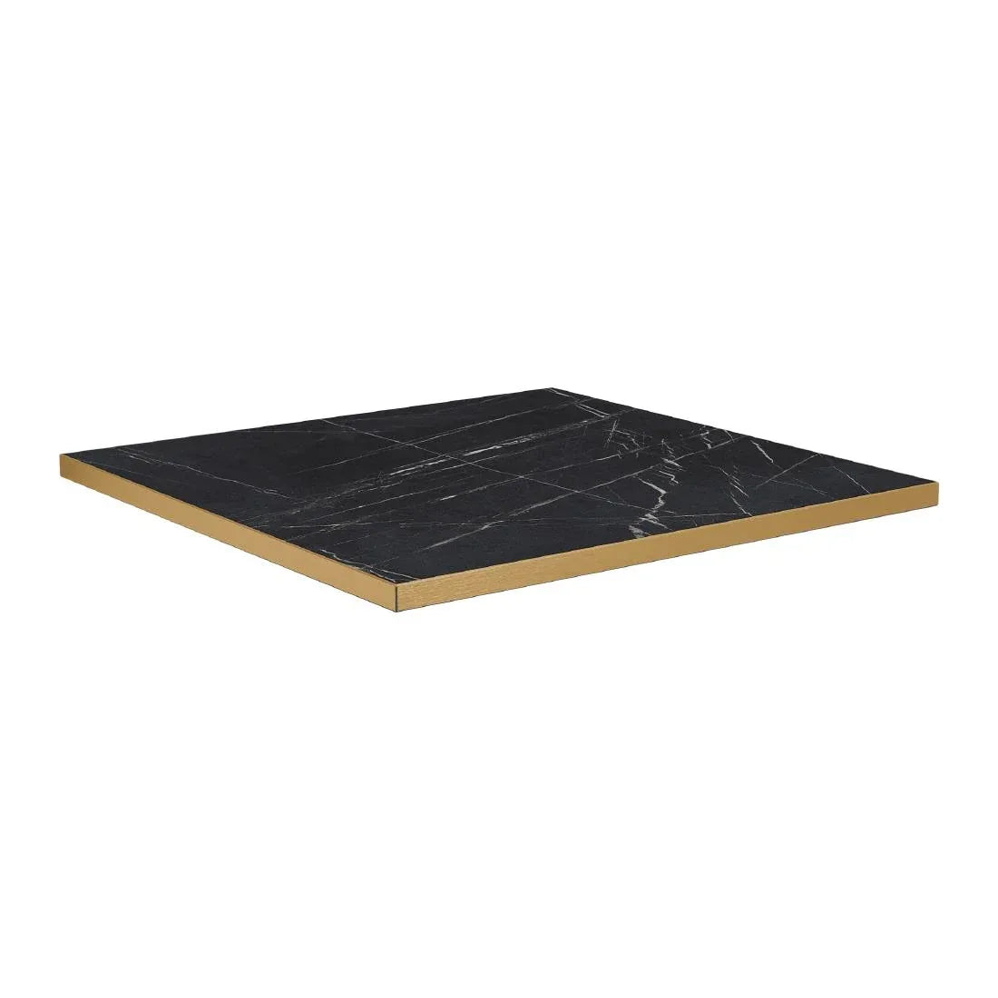 HS758 Omega Square Laminate Table Top Black Marble 800x800mm - JD Catering Equipment Solutions Ltd