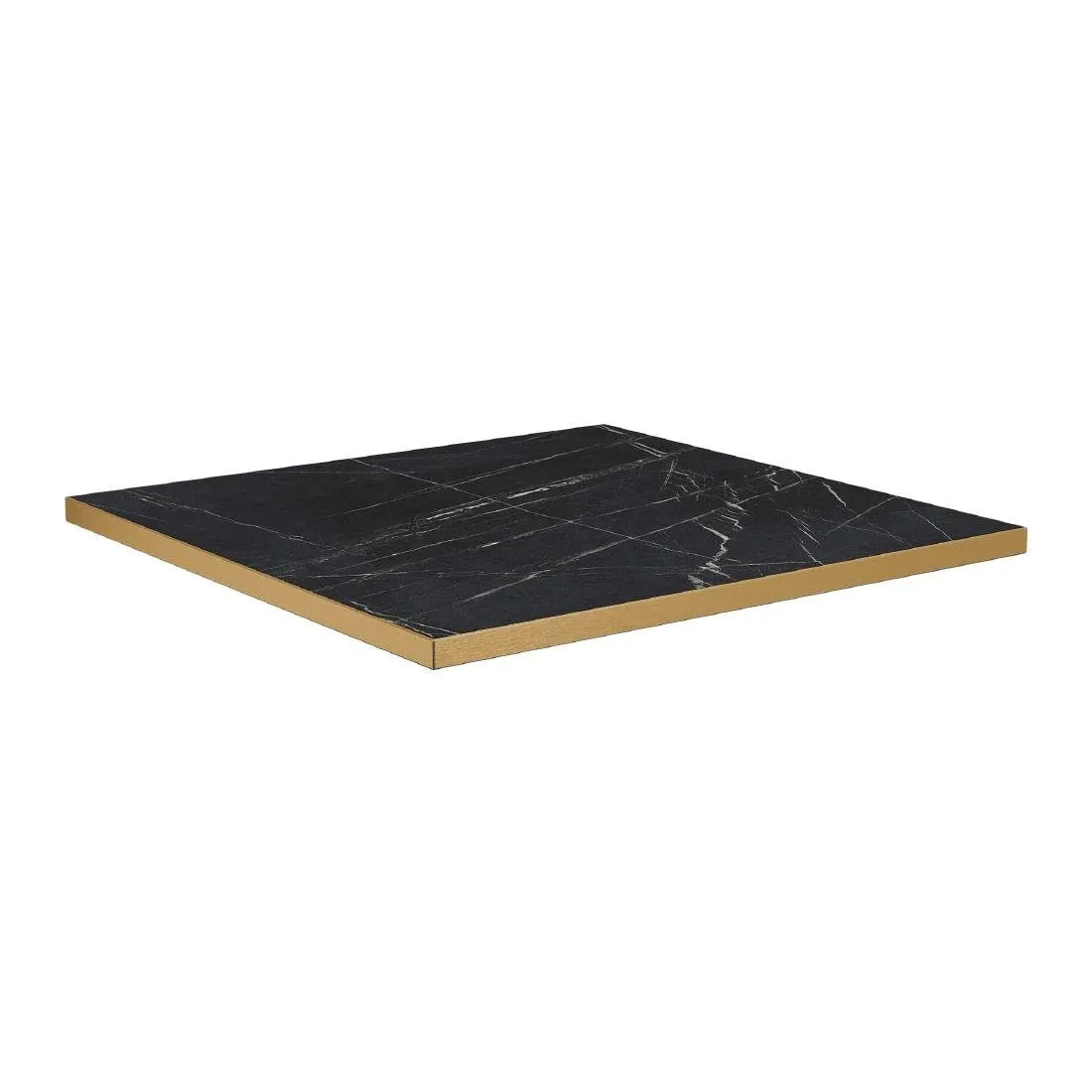 HS756 Omega Square Laminate Table Top Black Marble 700x700mm - JD Catering Equipment Solutions Ltd