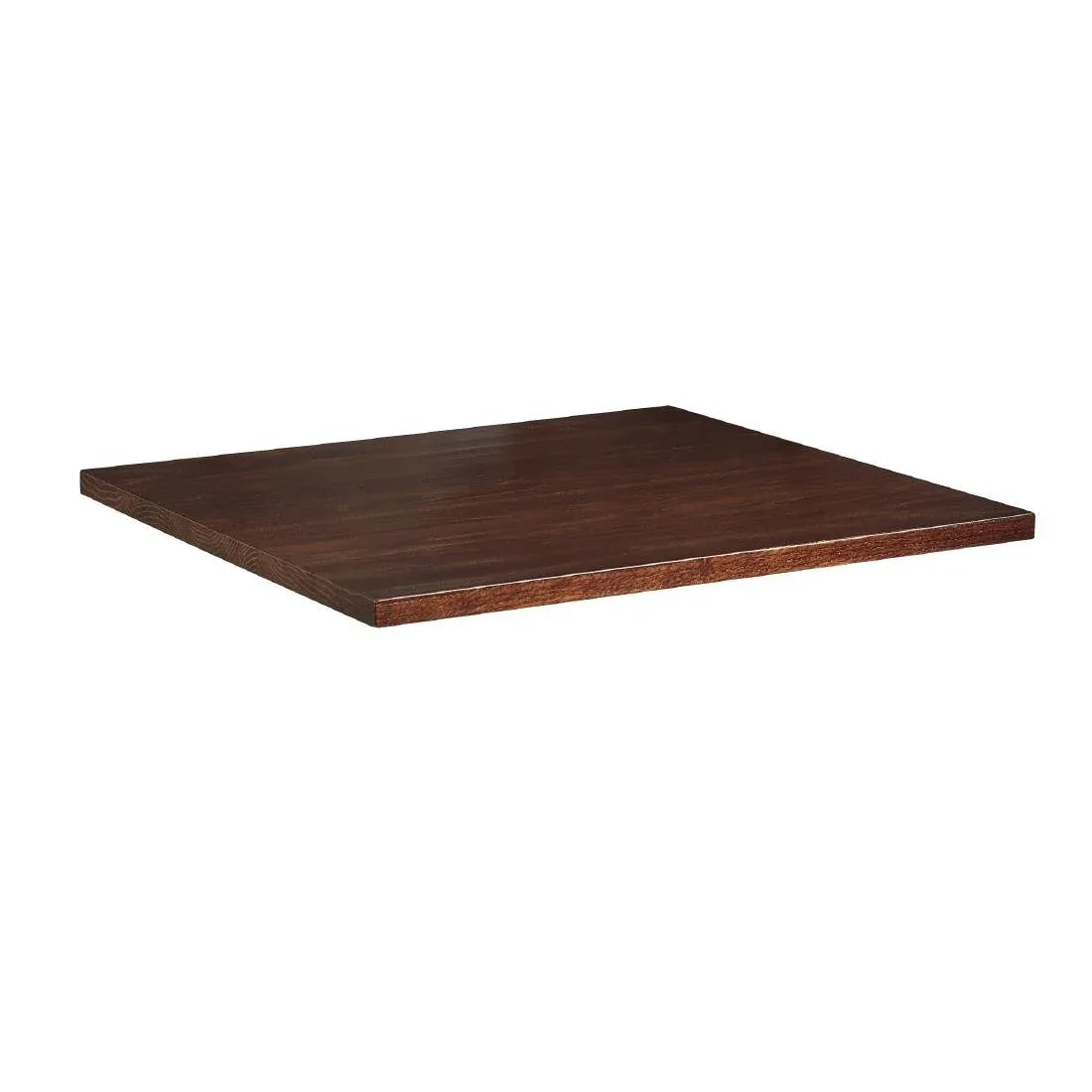 HS774 Solid Ash Dark Walnut Square Table Top 800x800mm - JD Catering Equipment Solutions Ltd