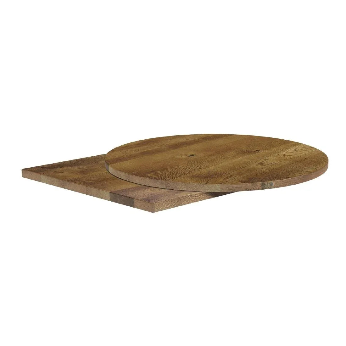 HS781 Solid Oak Natural Round Table Top 900mm - JD Catering Equipment Solutions Ltd