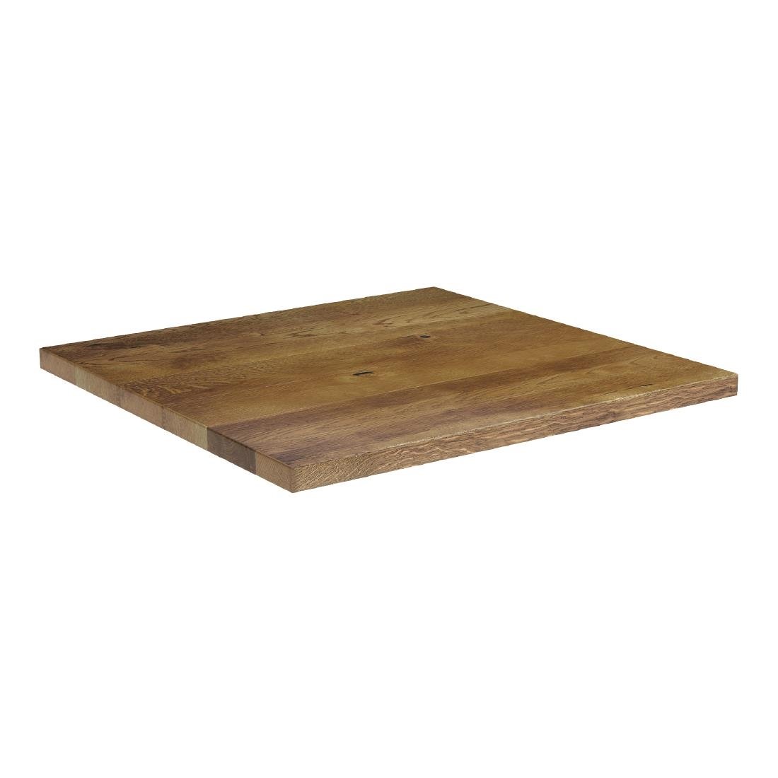 HS782 Solid Oak Natural Square Table Top 900x900mm