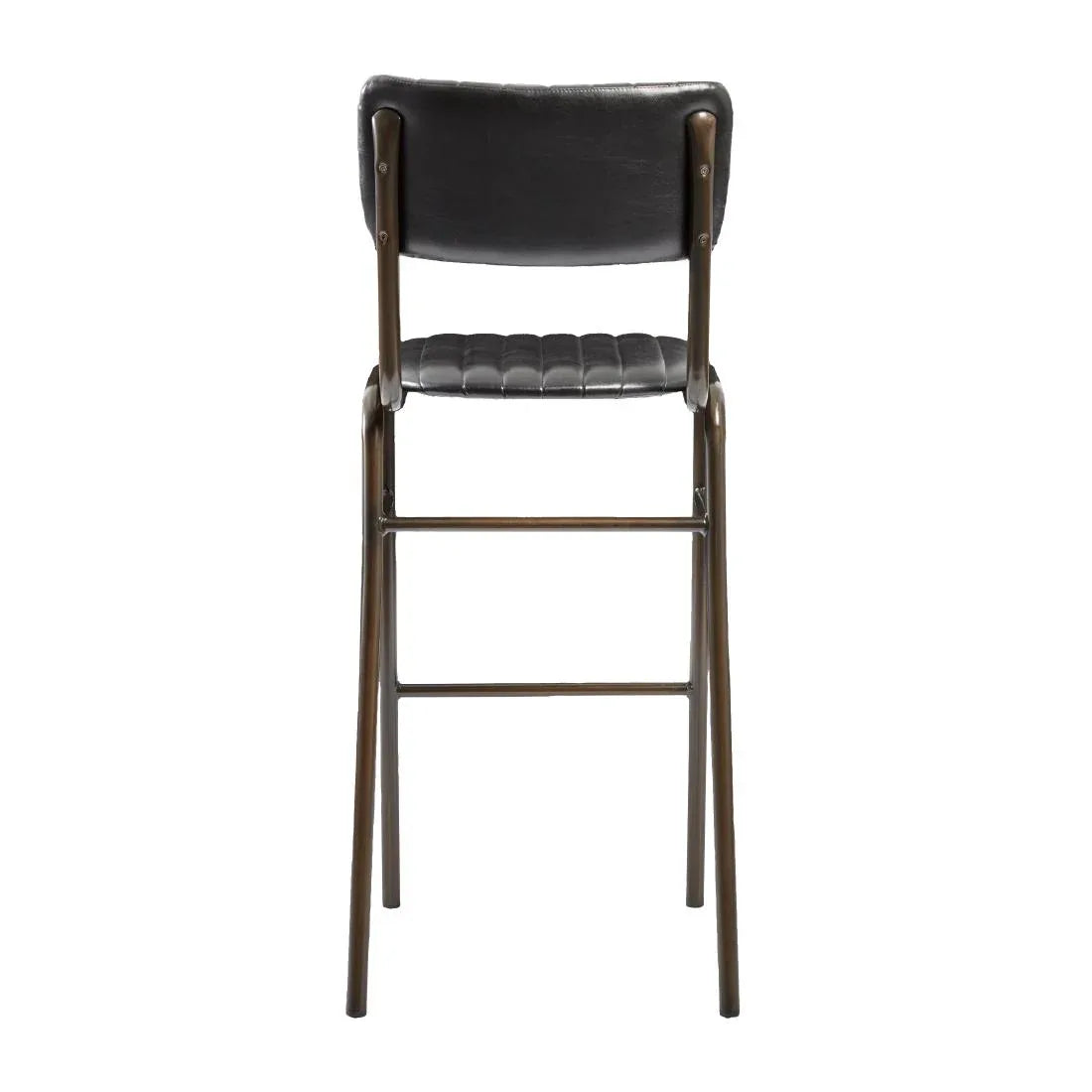 HS783 Tavo Stacking Bar Stool Vintage Black (Pack of 2) - JD Catering Equipment Solutions Ltd