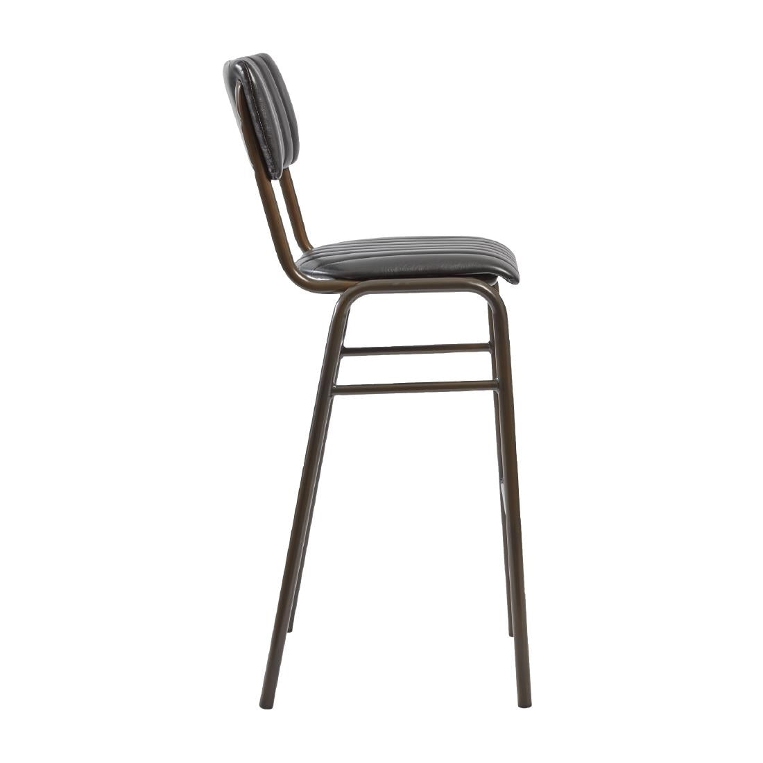 HS783 Tavo Stacking Bar Stool Vintage Black (Pack of 2)