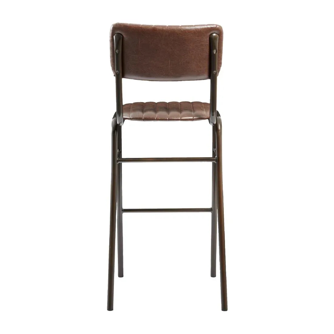 HS784 Tavo Stacking Bar Stool Vintage Brown (Pack of 2) - JD Catering Equipment Solutions Ltd