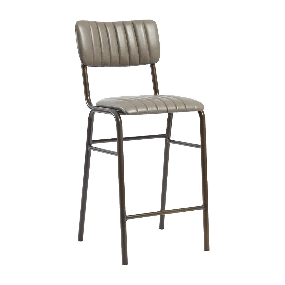 HS791 Tavo Stacking Mid Bar Stool Vintage Dark Grey (Pack of 2)