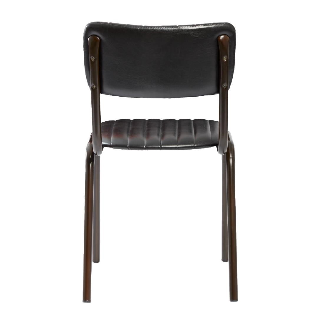 HS795 Tavo Stacking Side Chair Vintage Black (Pack of 2)