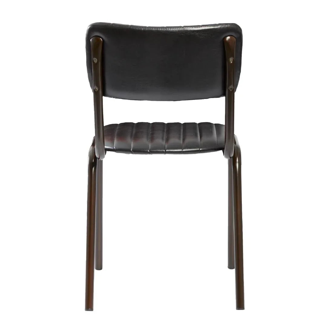 HS795 Tavo Stacking Side Chair Vintage Black (Pack of 2) - JD Catering Equipment Solutions Ltd