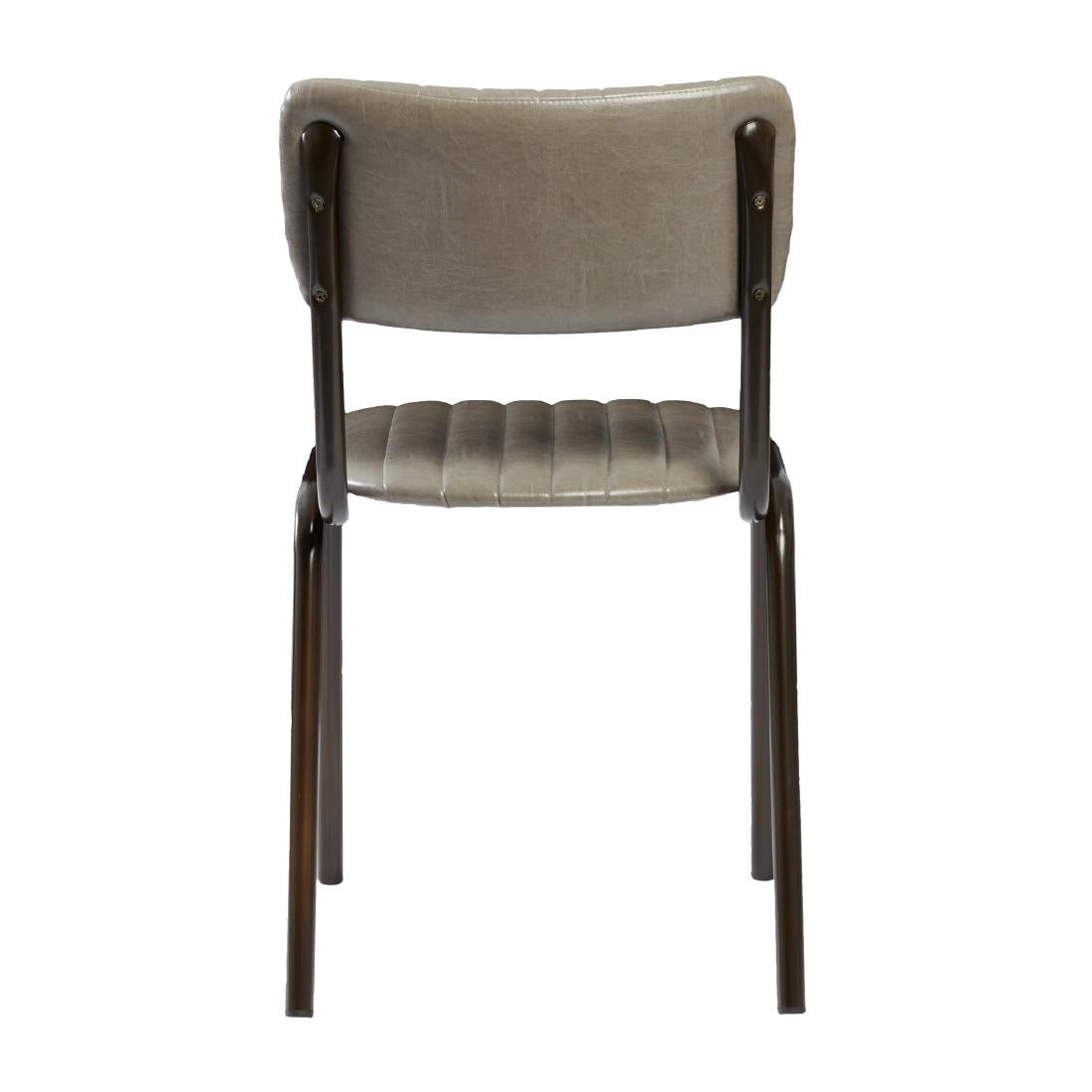 HS797 Tavo Stacking Side Chair Vintage Dark Grey (Pack of 2)