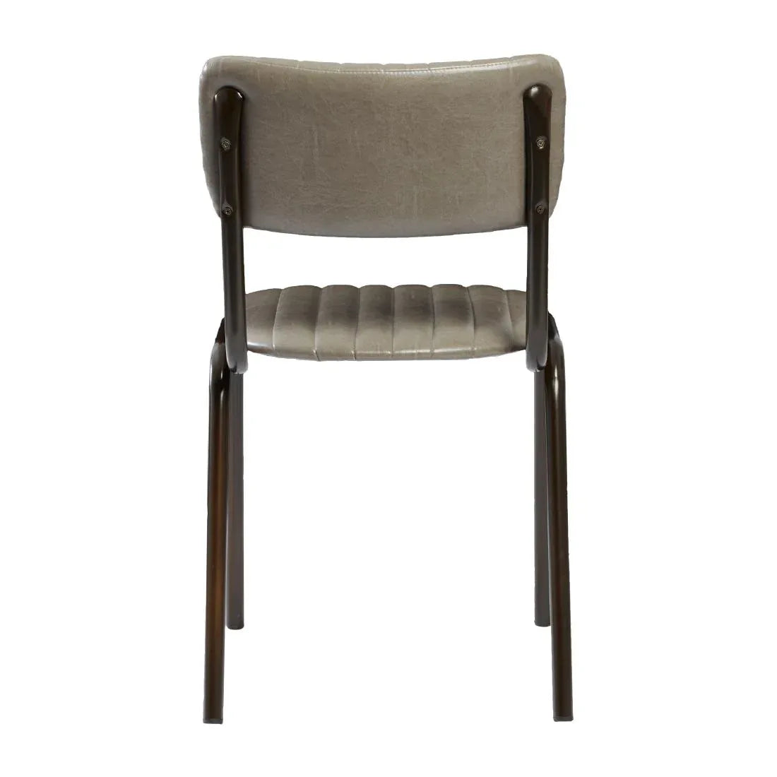 HS797 Tavo Stacking Side Chair Vintage Dark Grey (Pack of 2) - JD Catering Equipment Solutions Ltd