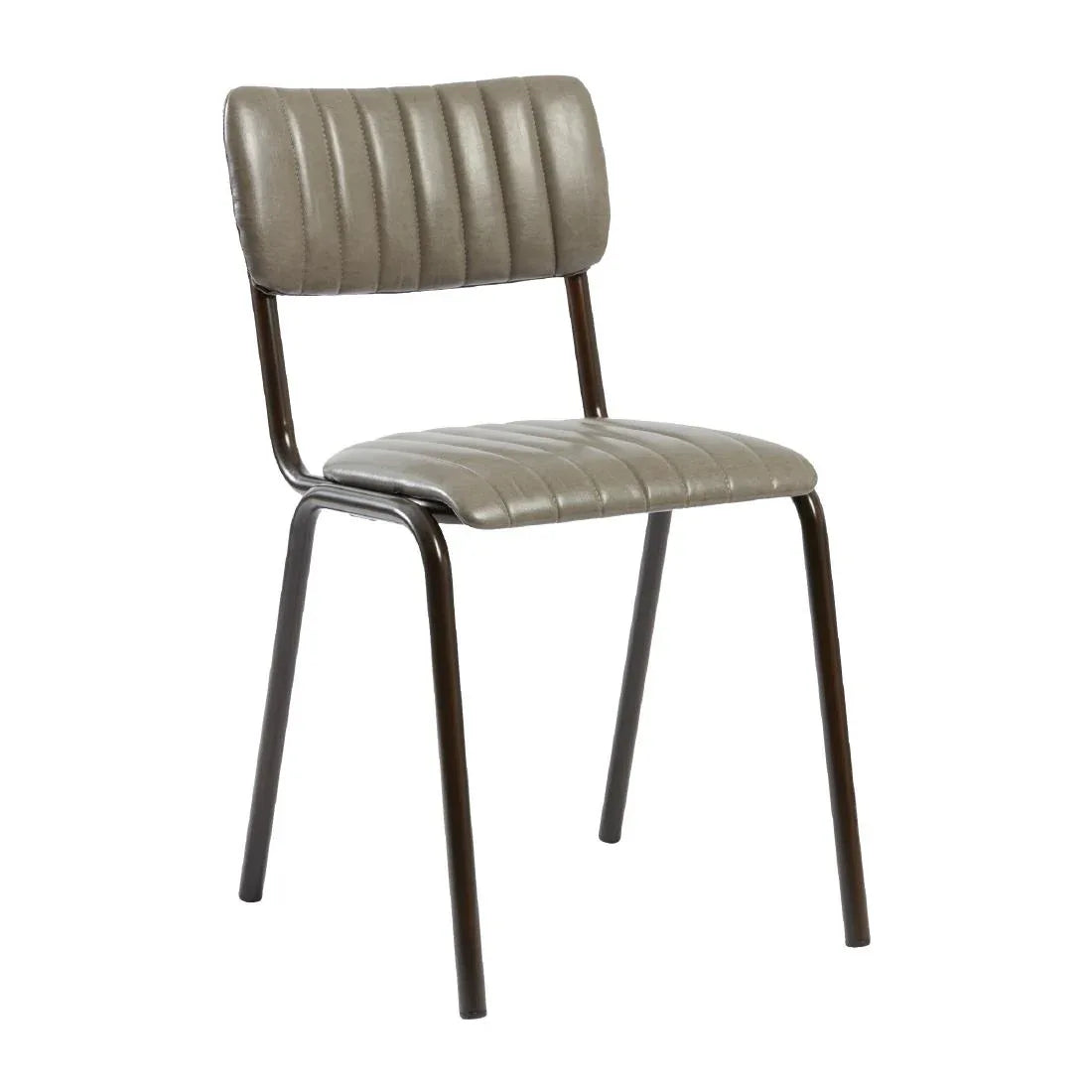 HS797 Tavo Stacking Side Chair Vintage Dark Grey (Pack of 2) - JD Catering Equipment Solutions Ltd