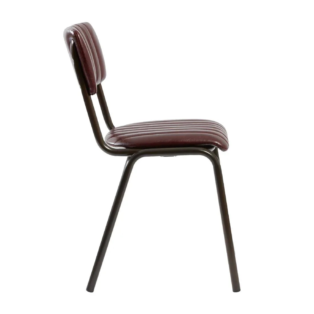 HS798 Tavo Stacking Side Chair Vintage Red (Pack of 2) - JD Catering Equipment Solutions Ltd