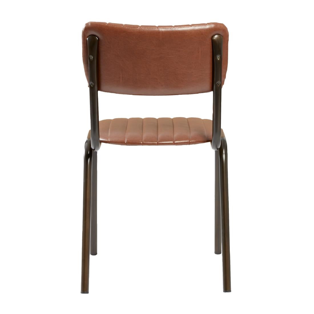 HS799 Tavo Stacking Side Chair Vintage Tan (Pack of 2)