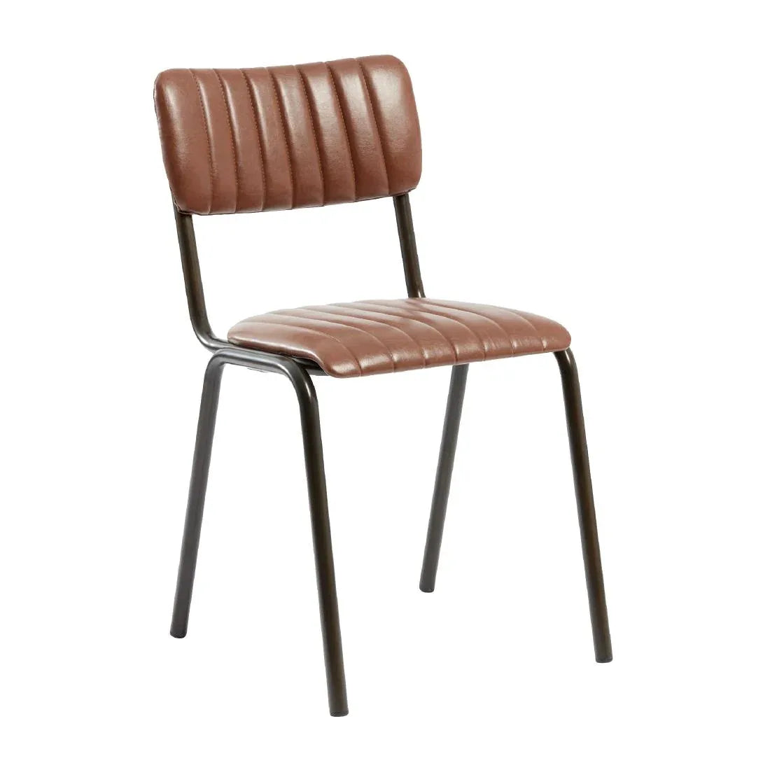 HS799 Tavo Stacking Side Chair Vintage Tan (Pack of 2) - JD Catering Equipment Solutions Ltd