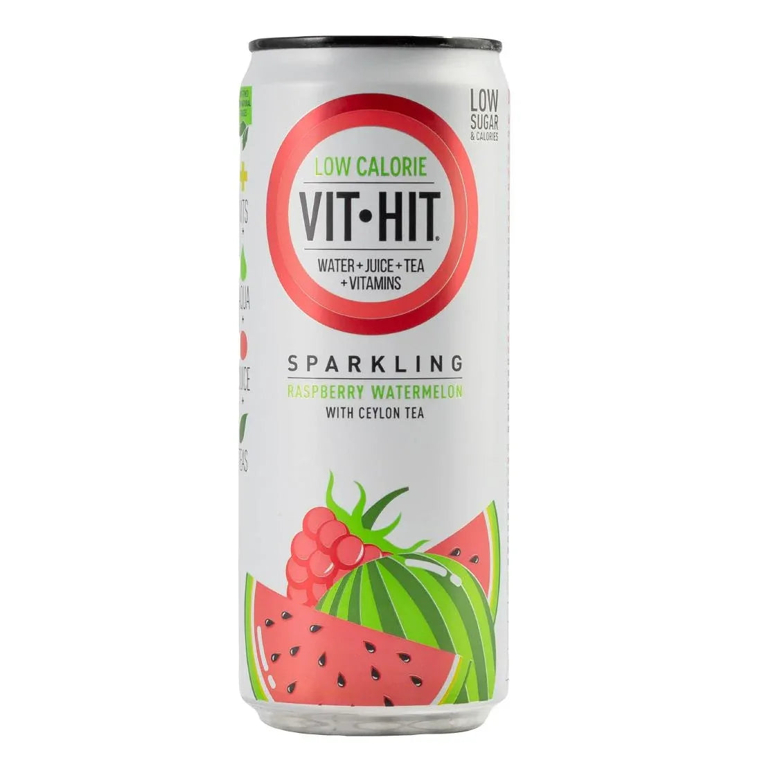 HS819 VITHIT Sparkling Raspberry & Watermelon Vitamin Water 330ml (Pack of 12) - JD Catering Equipment Solutions Ltd