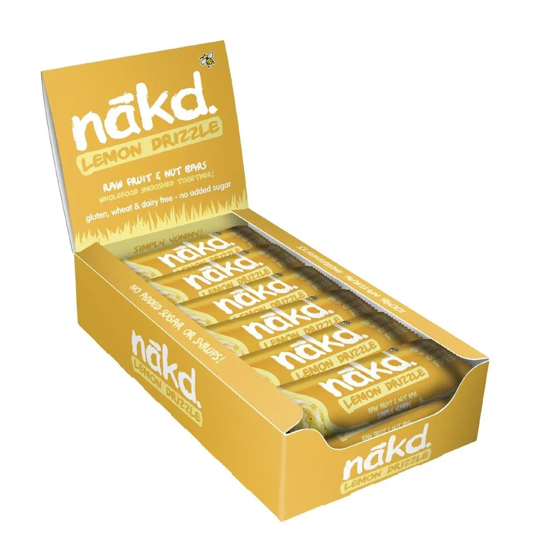 HS827 Nakd Bar Lemon Drizzle 35g (Pack of 18) - JD Catering Equipment Solutions Ltd