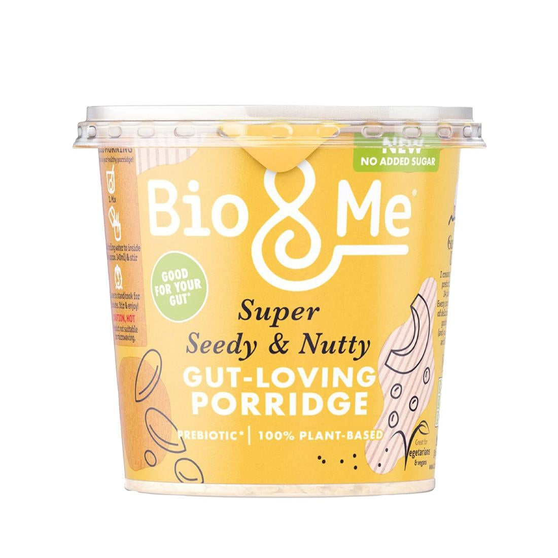 HS840 Bio&Me Super Seedy & Nutty Porridge Pots 58g (Pack of 8)