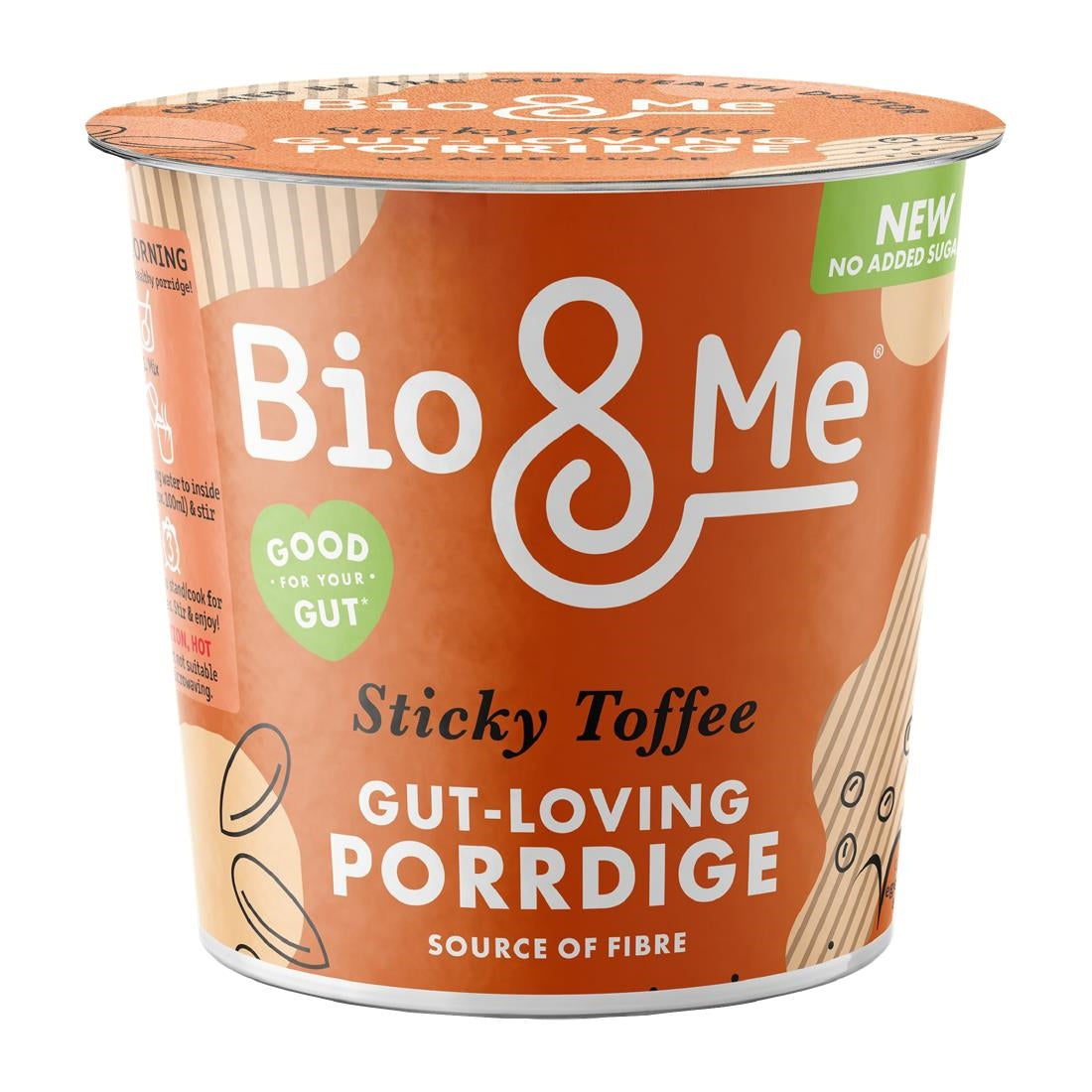 HS841 Bio&Me Sticky Toffee Porridge Pots 58g (Pack of 8)