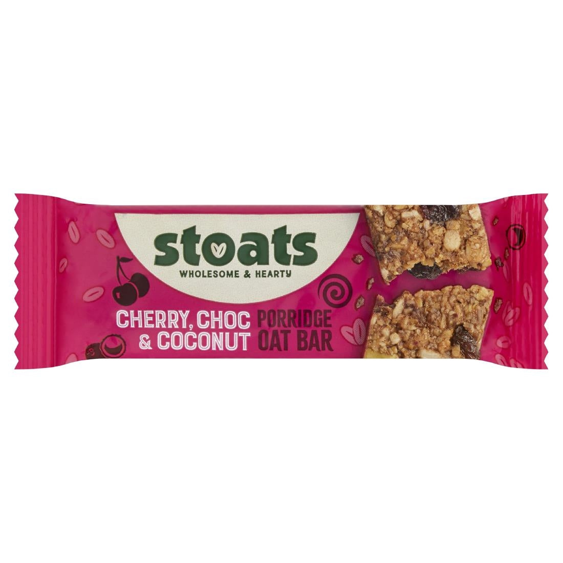 HS860 Stoats Cherry, Choc & Coconut Oat Bars 42g (Pack of 24)