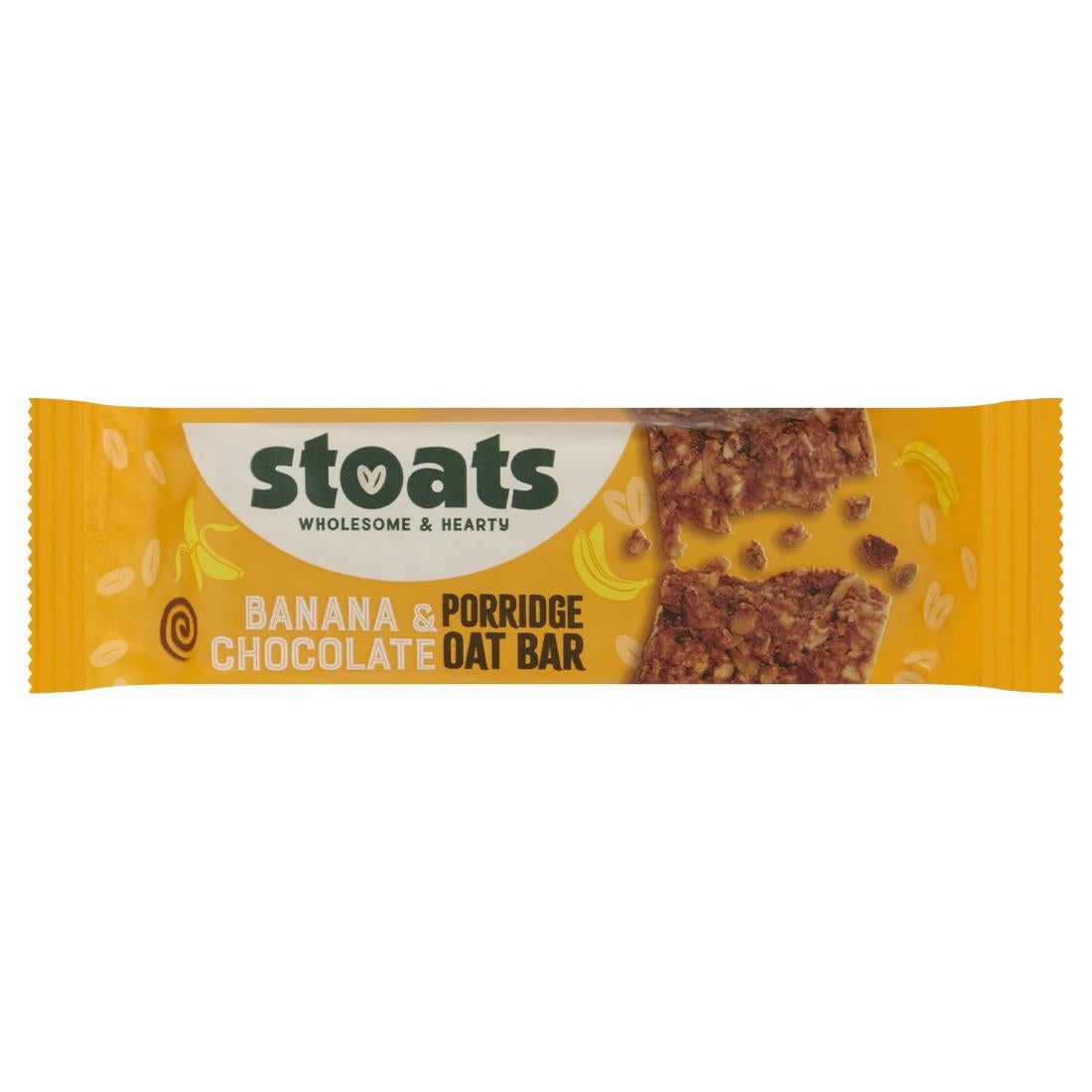 HS861 Stoats Banana & Chocolate Oat Bars 42g (Pack of 24)