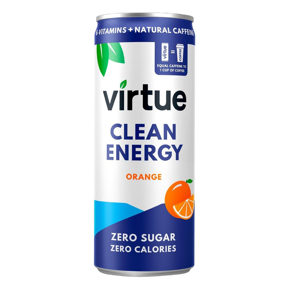 HS864 Virtue Clean Energy Orange Drink 250ml (Pack of 12)