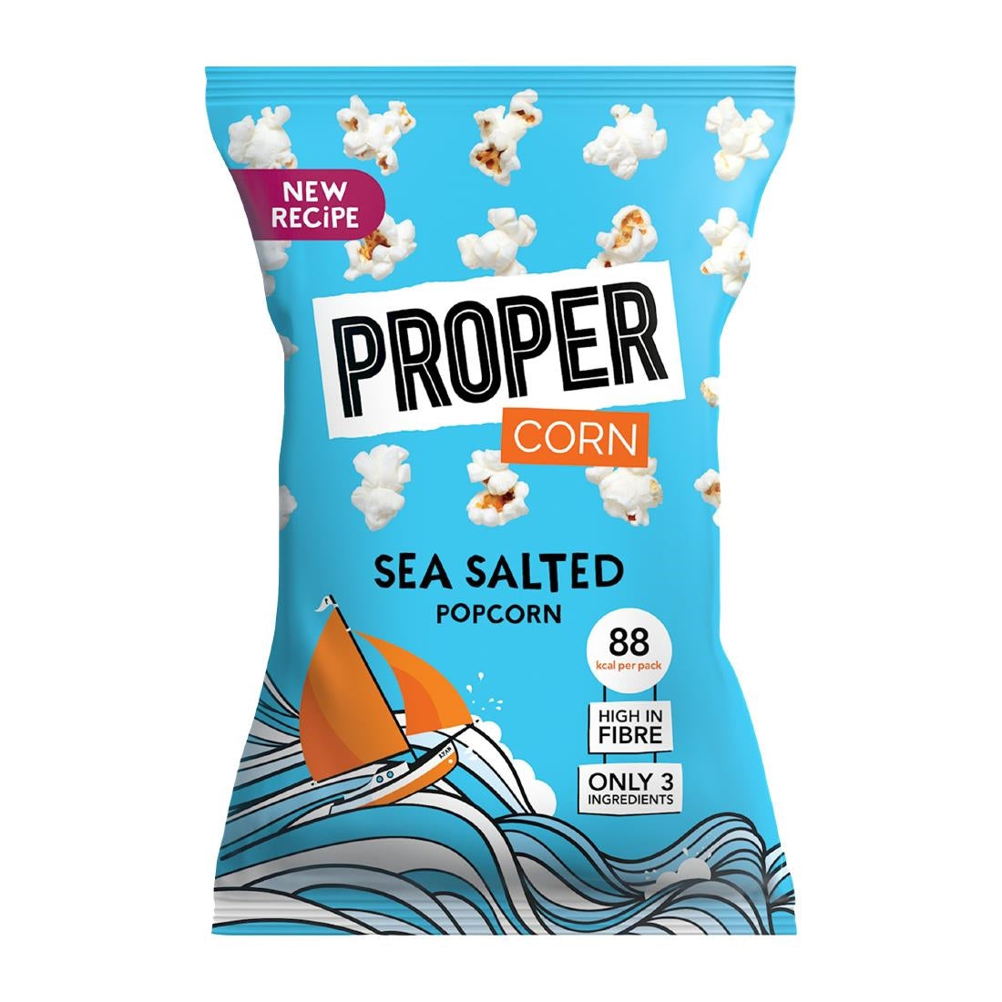 HS870 Propercorn Impulse Lightly Sea Salted Popcorn 20g (Pack of 24)