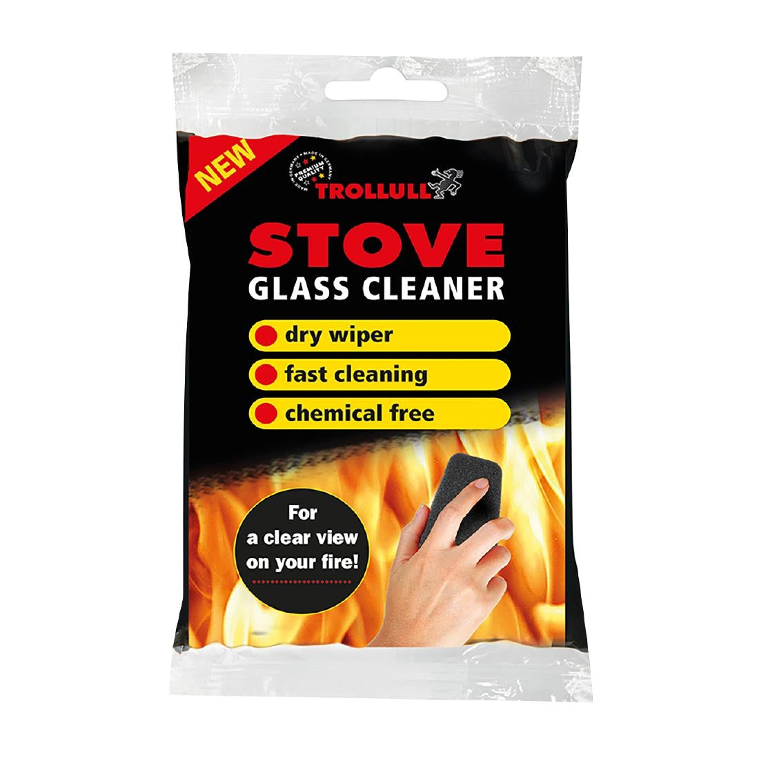 HS953 Trollull Stove Glass Cleaner Sponges (Pack of 2)