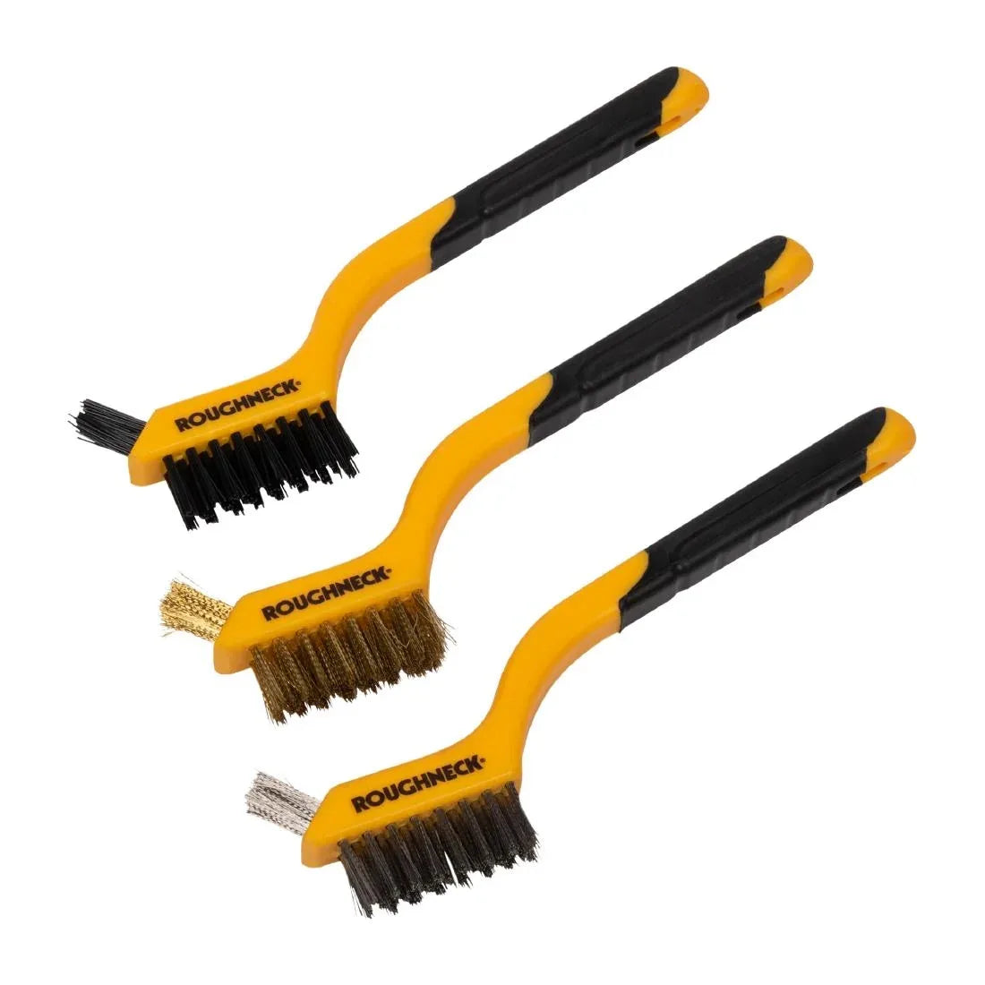 HS976 Roughneck Three Piece Mini Wire Grill Brush Set