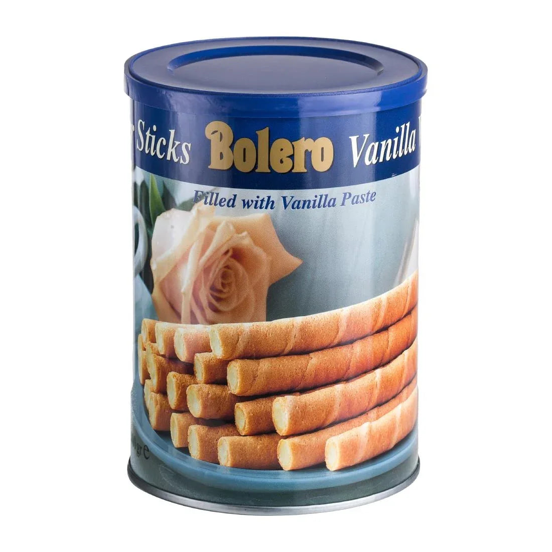 HT334 Bolero Vanilla Wafer Sticks Tin 400g