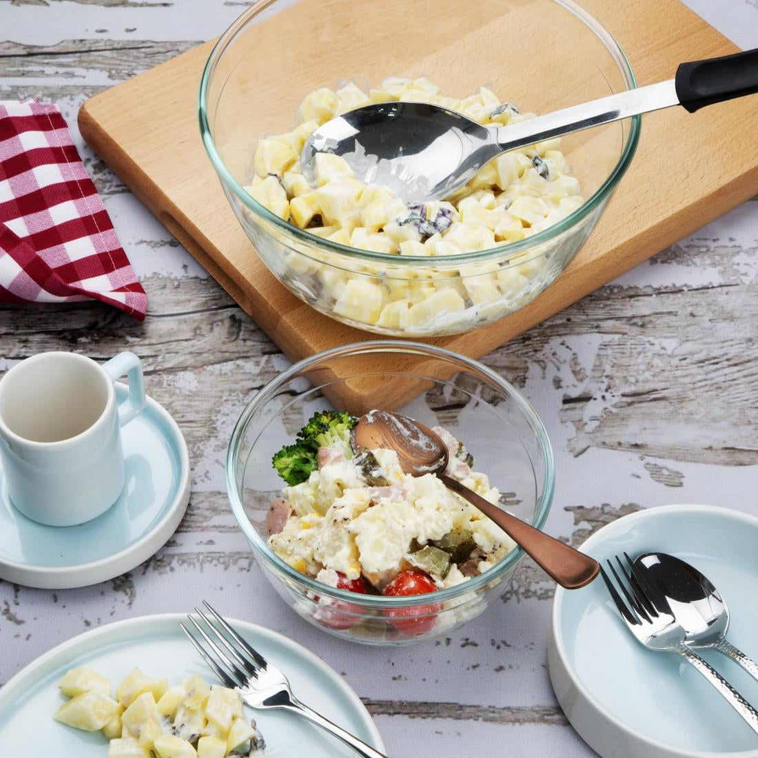 HT407 - Vogue Glass Bowl 1Ltr