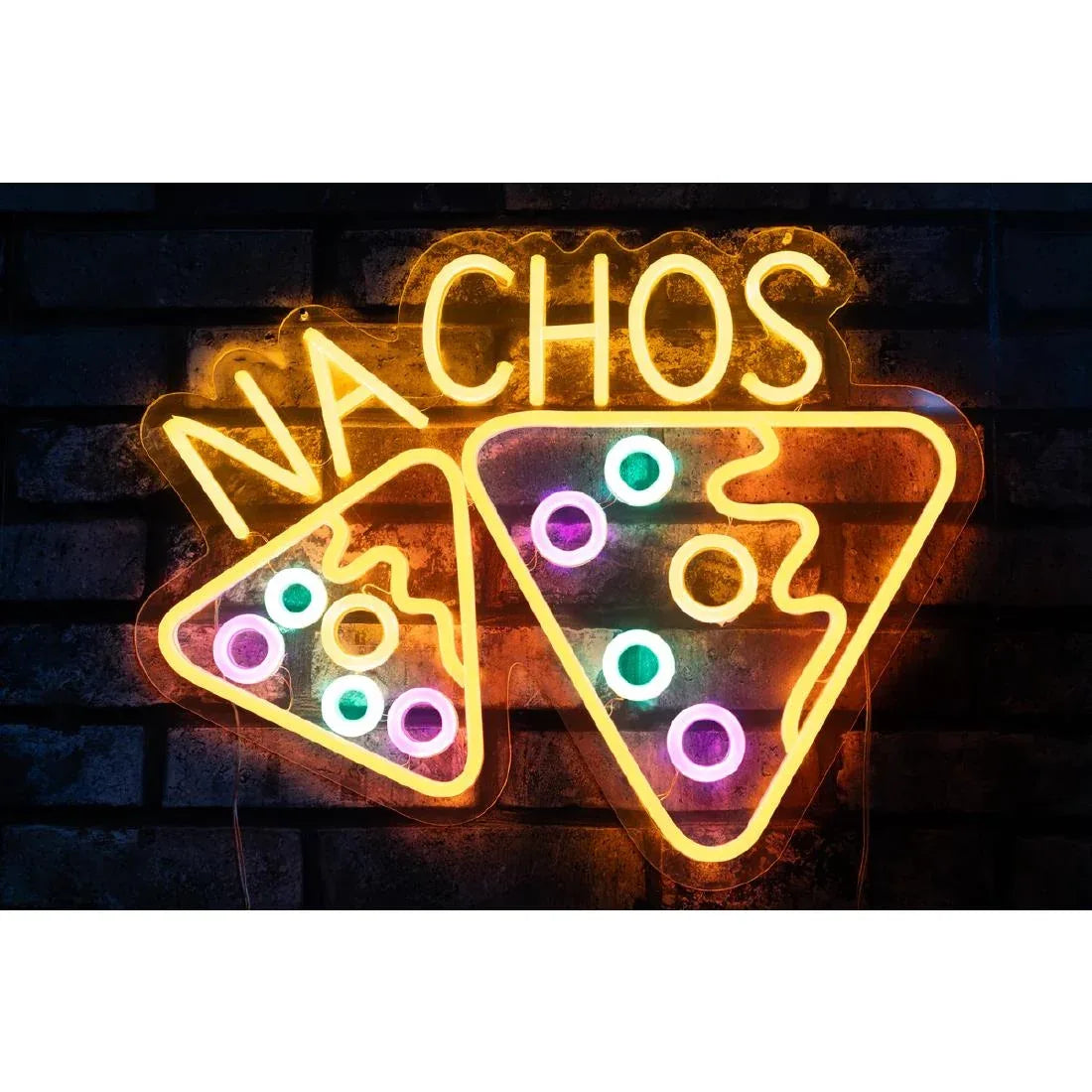 HT416 A1 Equipment Nachos Neon Style LED Light-up Sign A7695